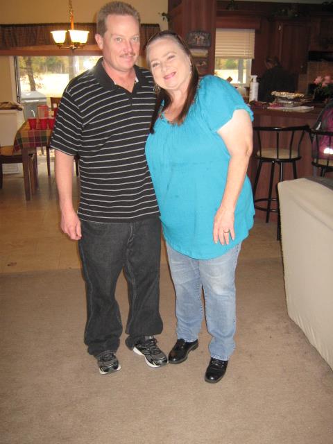 A man and woman standing together