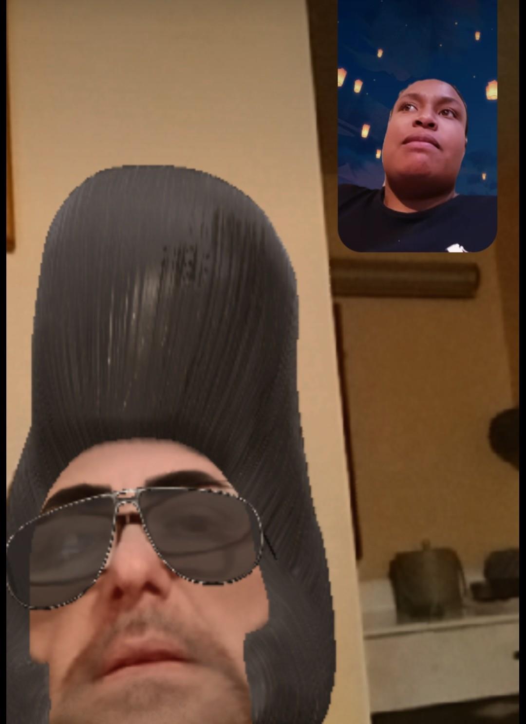 A man with a haircut