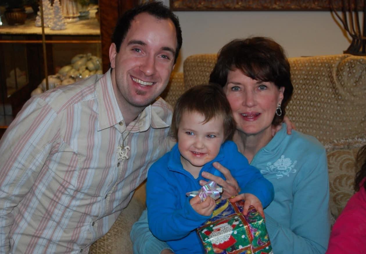 A family posing for a picture