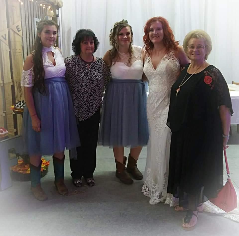 A group of women posing for a photo