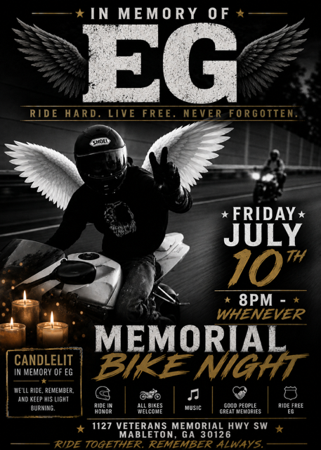 A poster for a motorcycle event