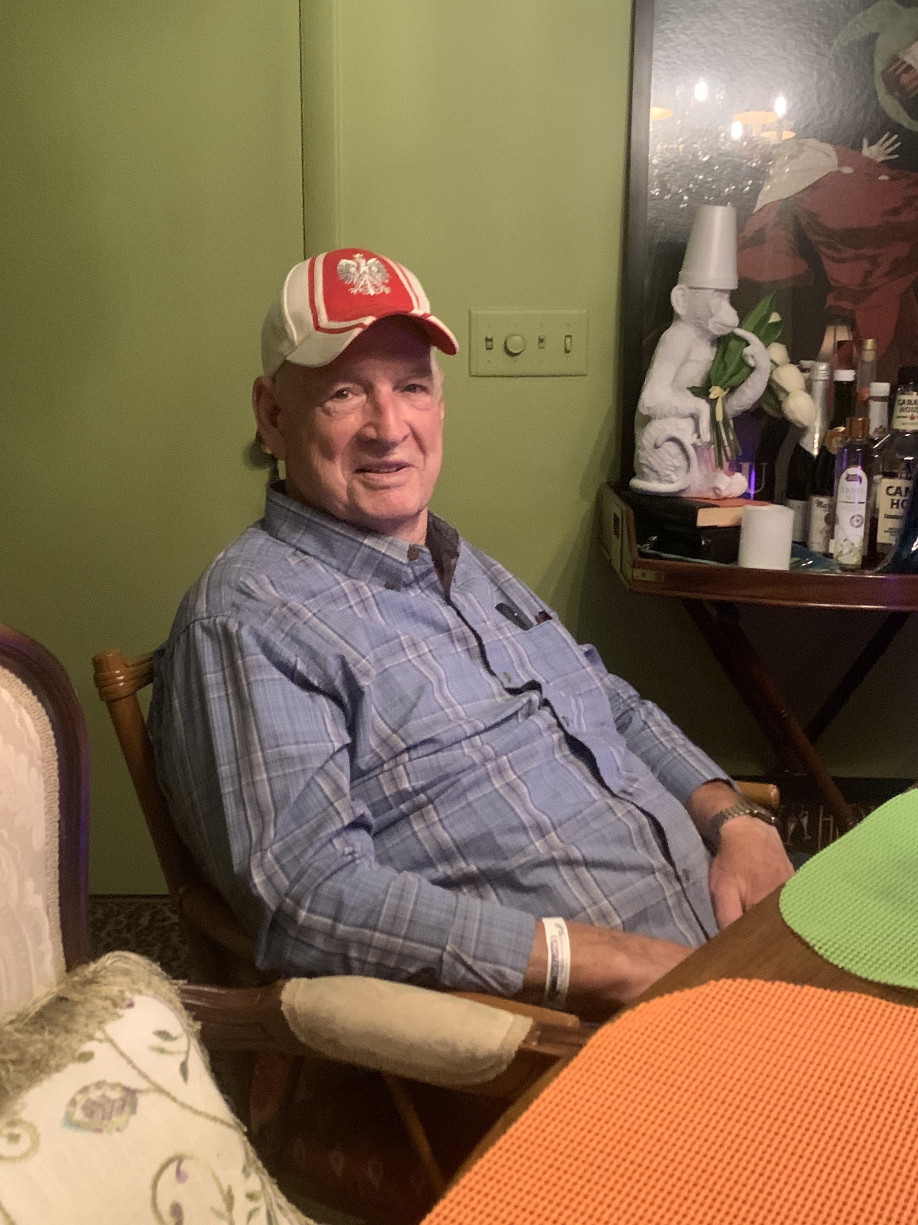 A man sitting at a table