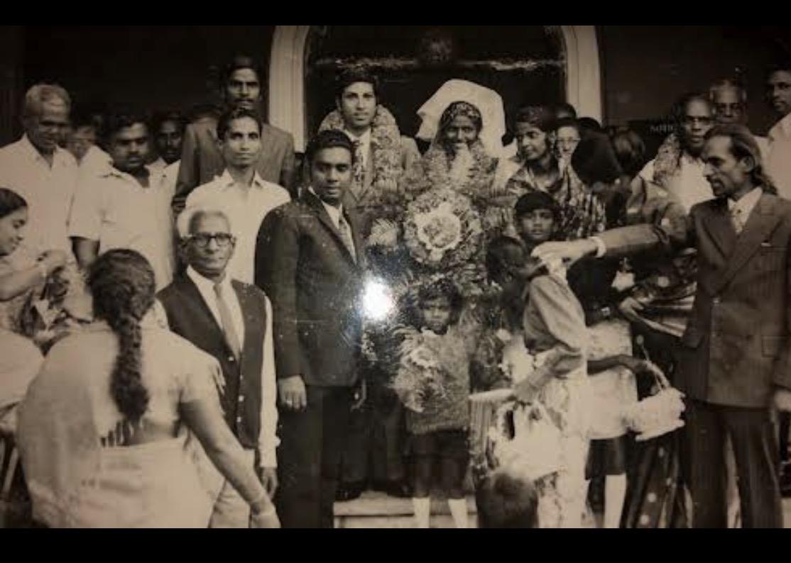 A group of people standing together