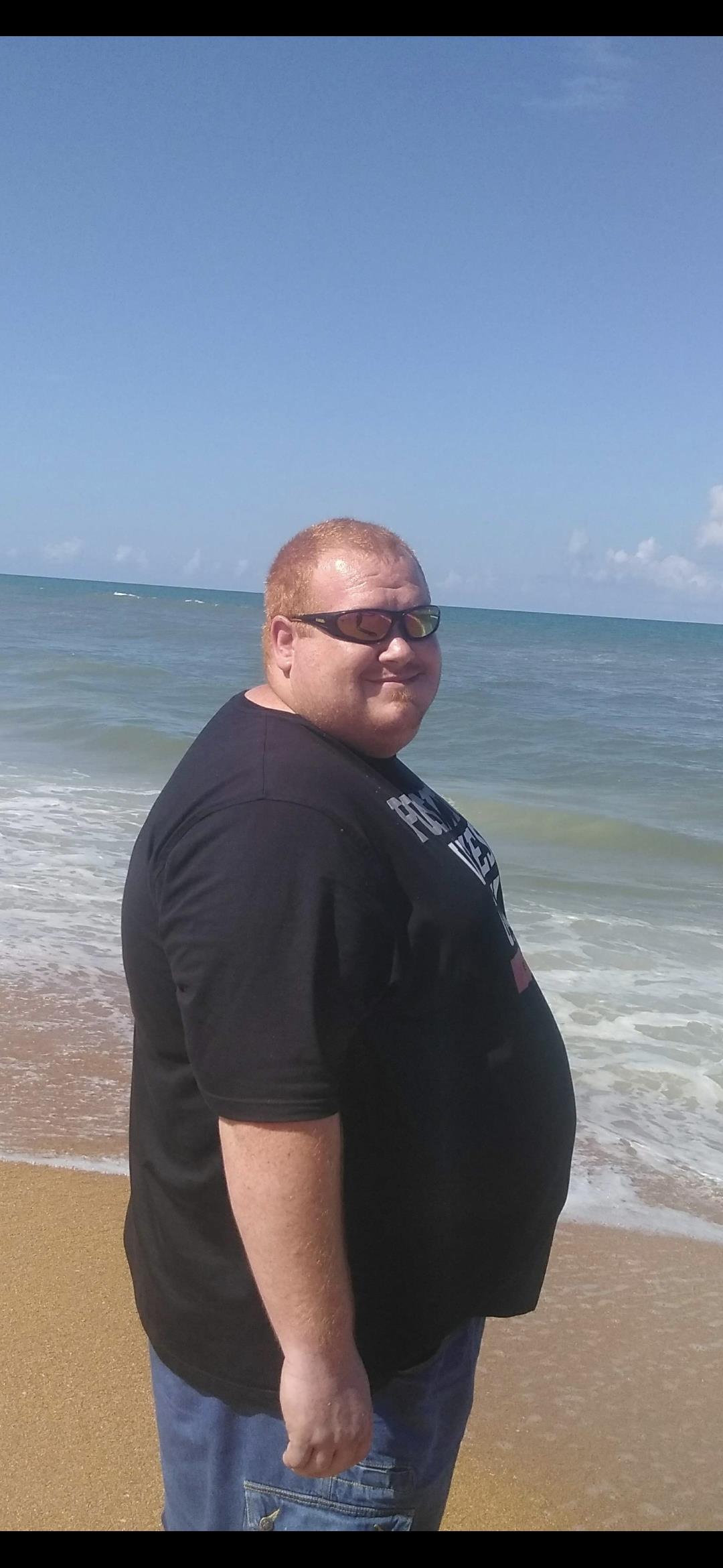 A man standing in the water