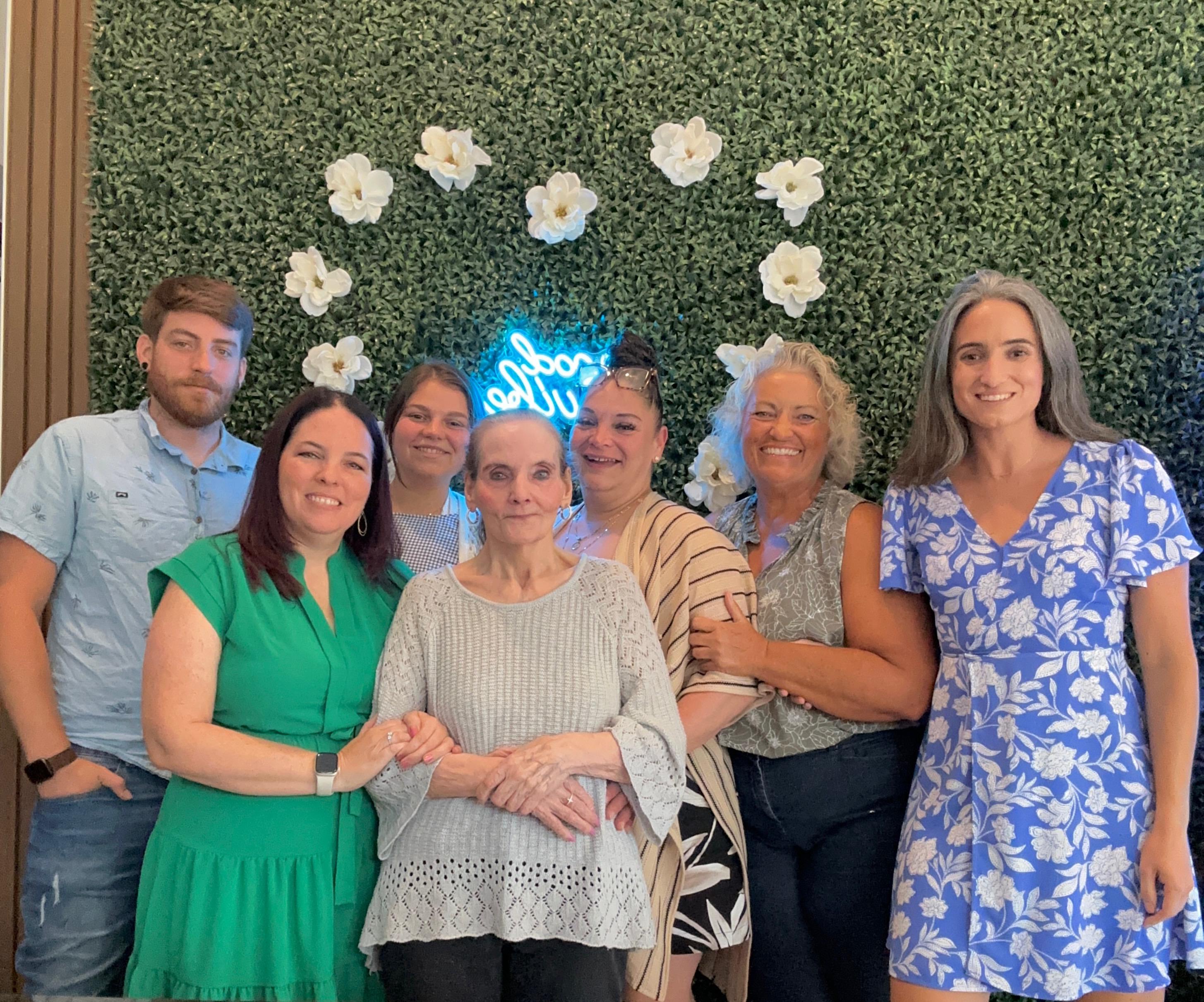 A group of people posing for a photo