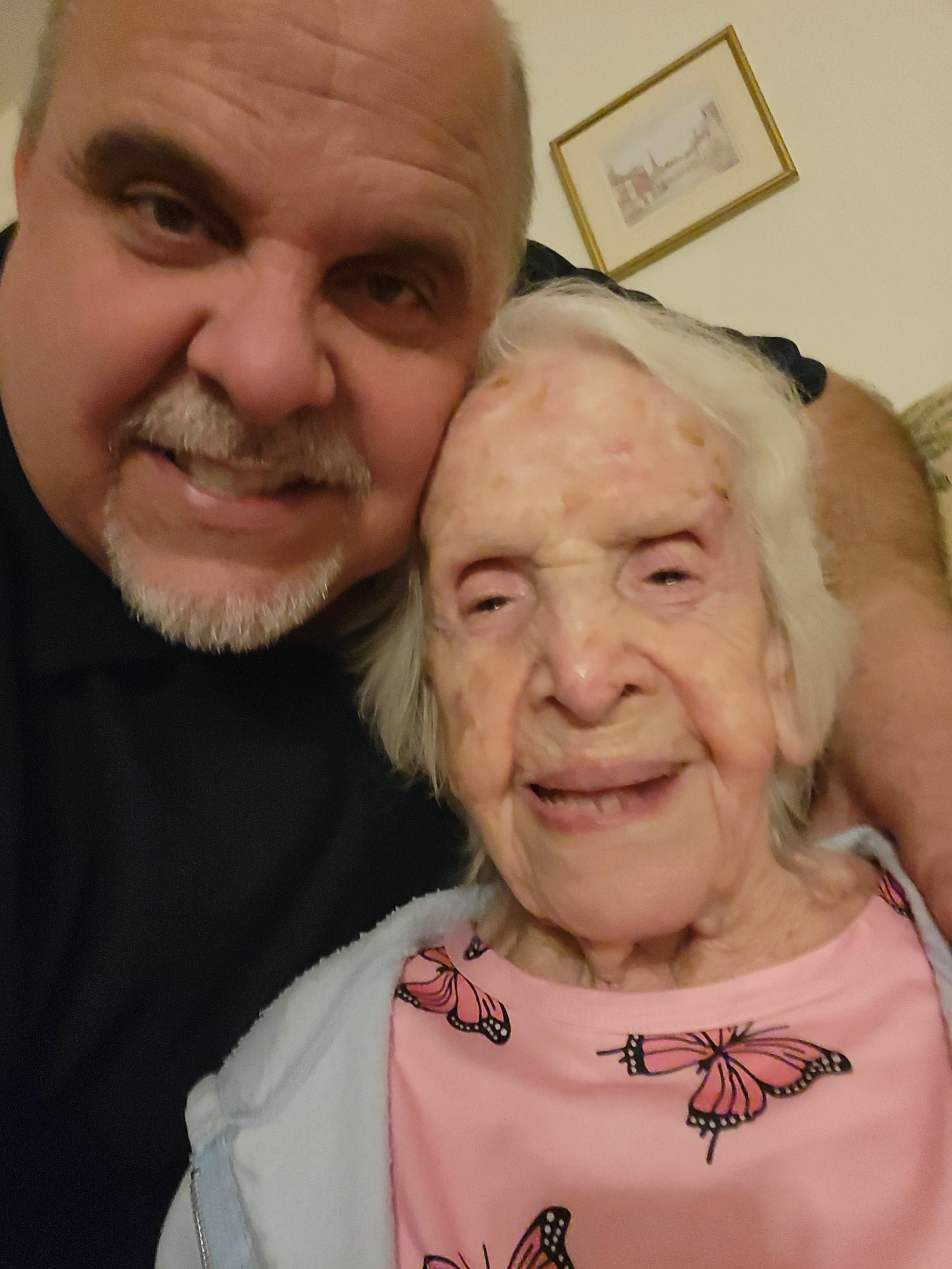 A man and woman taking a selfie