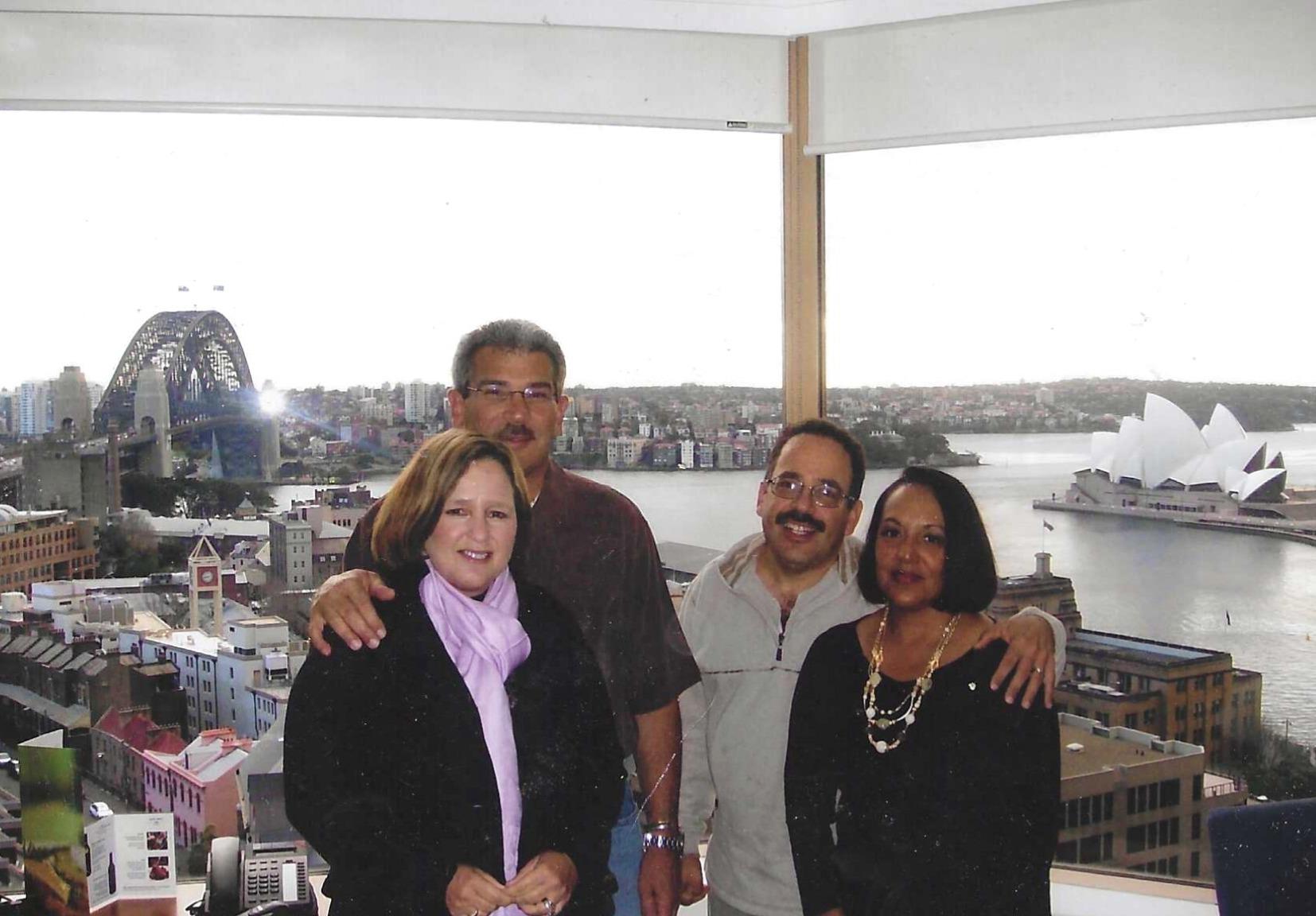 A group of people posing for a photo