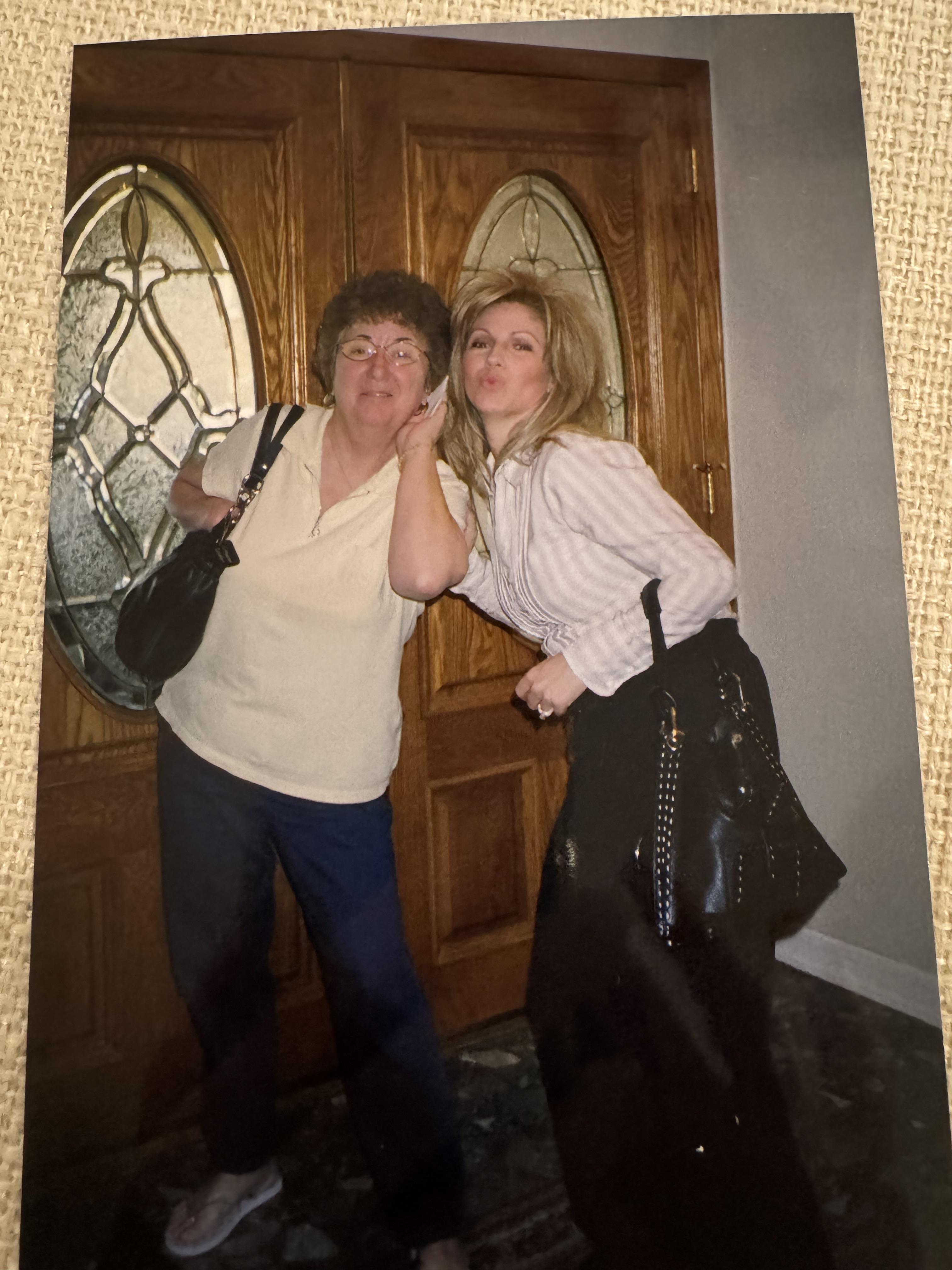 Two women posing for a picture
