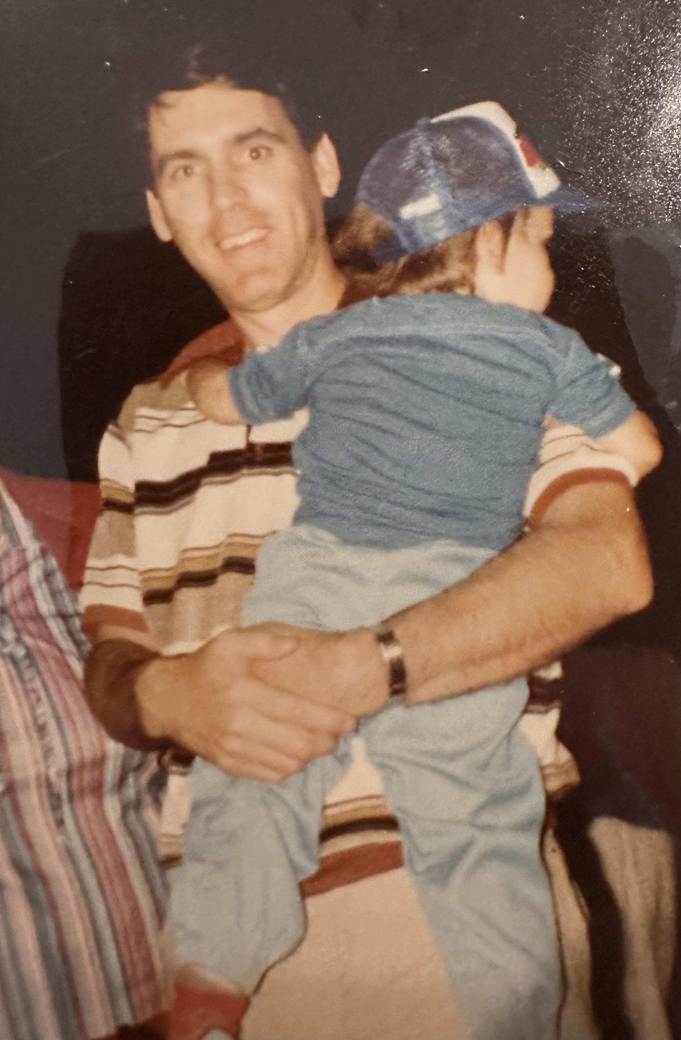 A man holding a child
