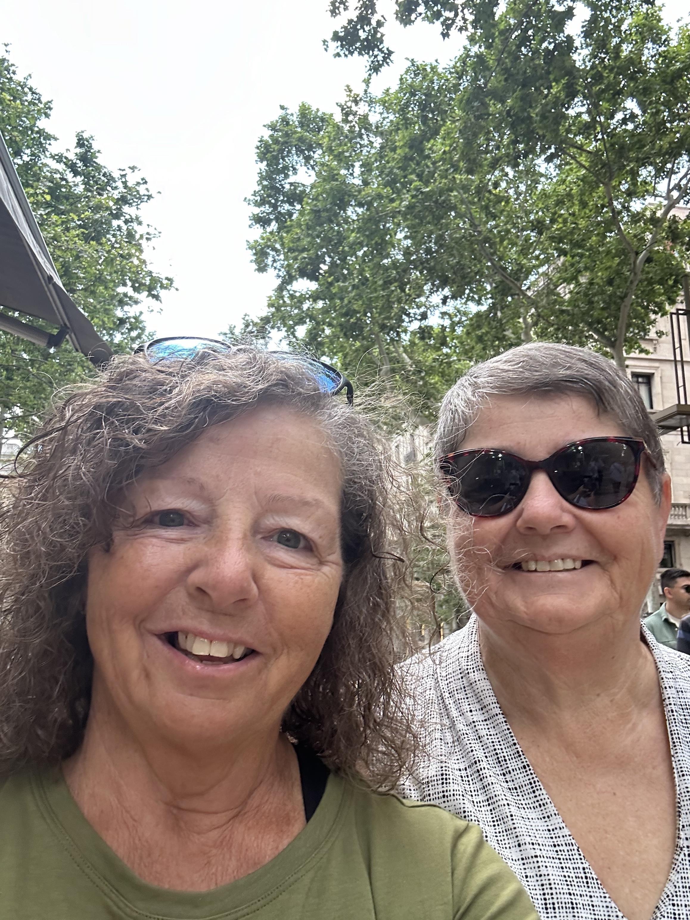 Two women smiling for a selfie