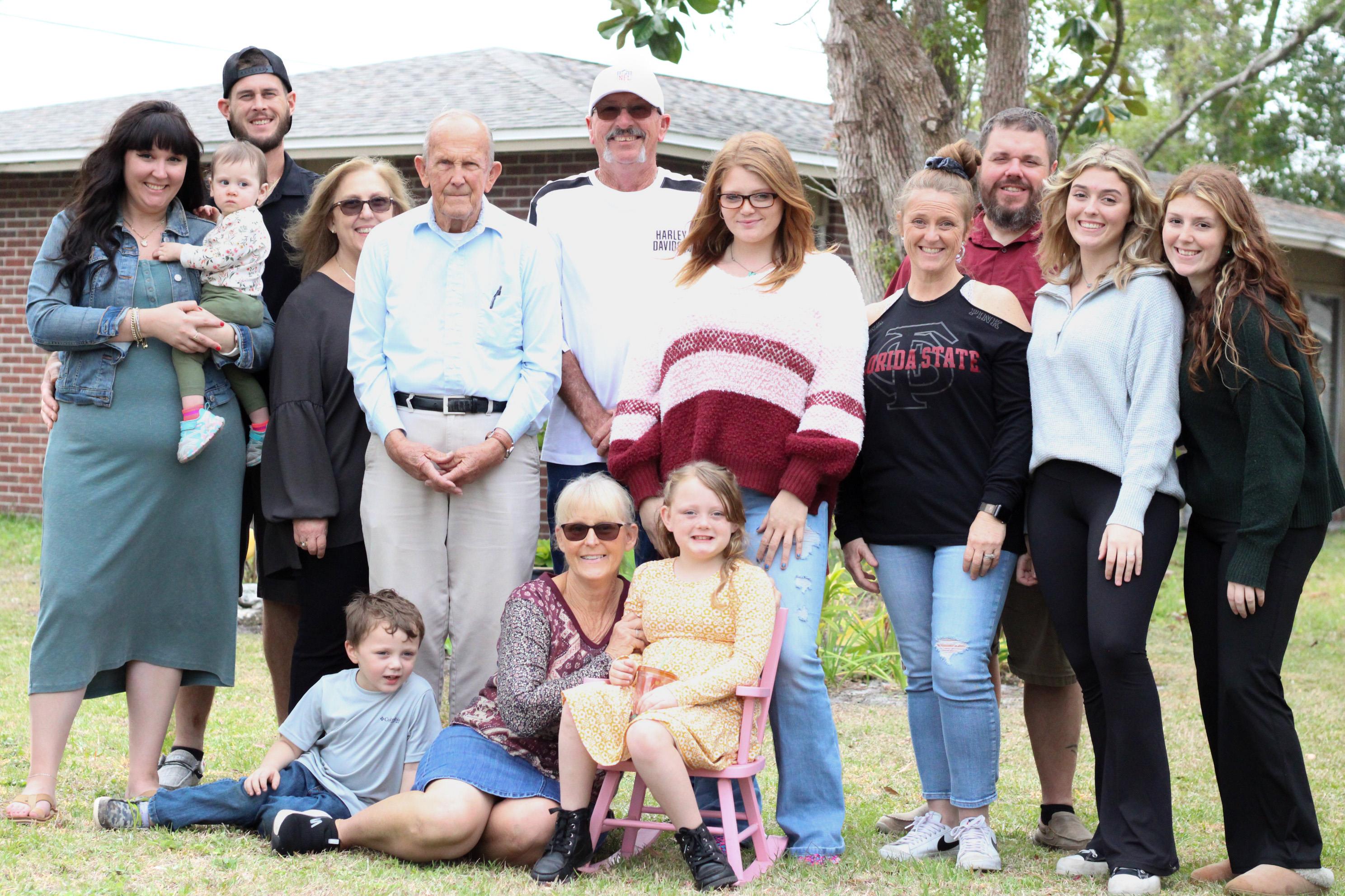 A group of people posing for a photo