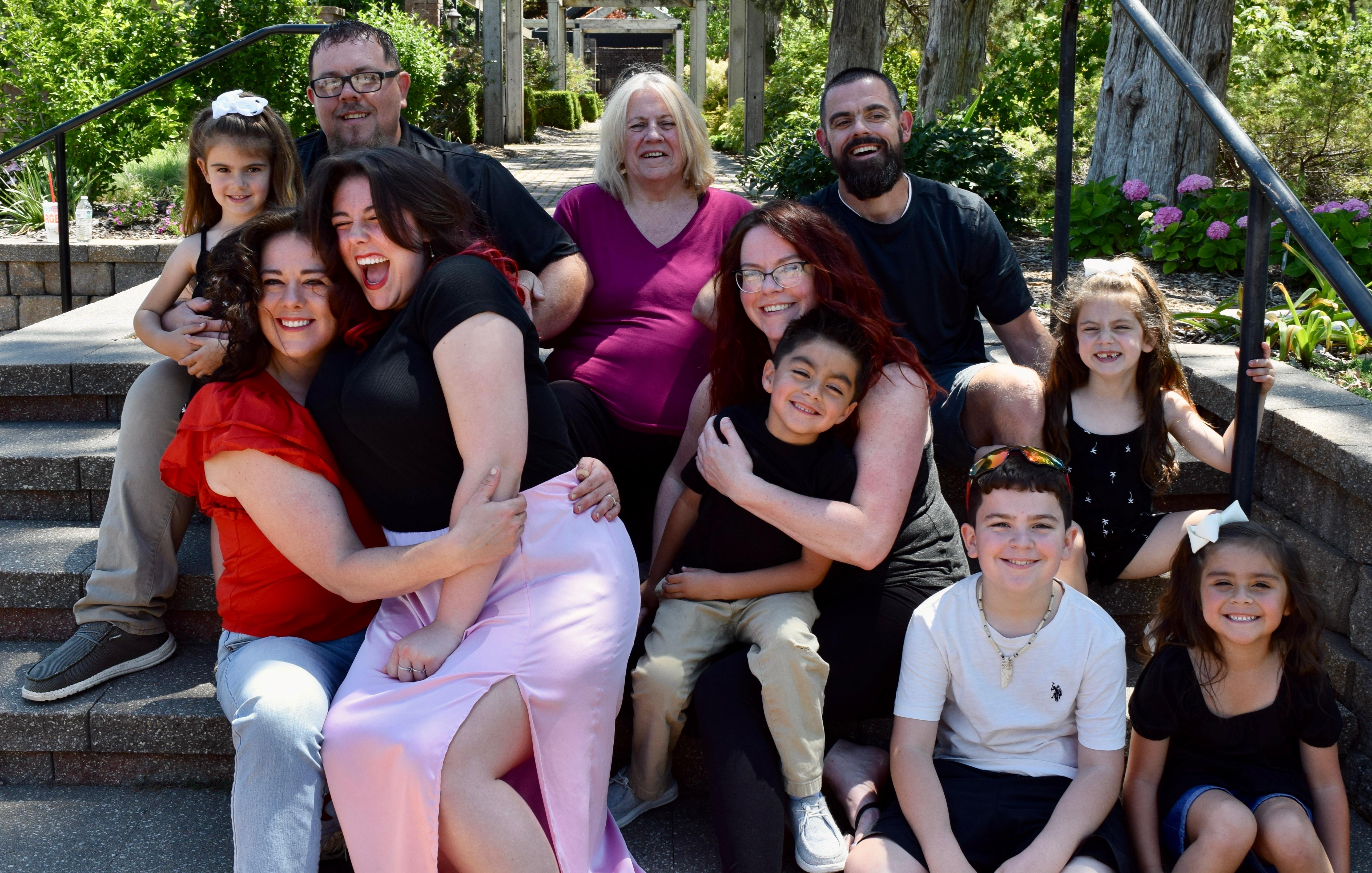 A group of people posing for a photo
