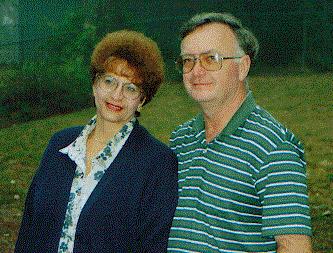 A man and woman standing together