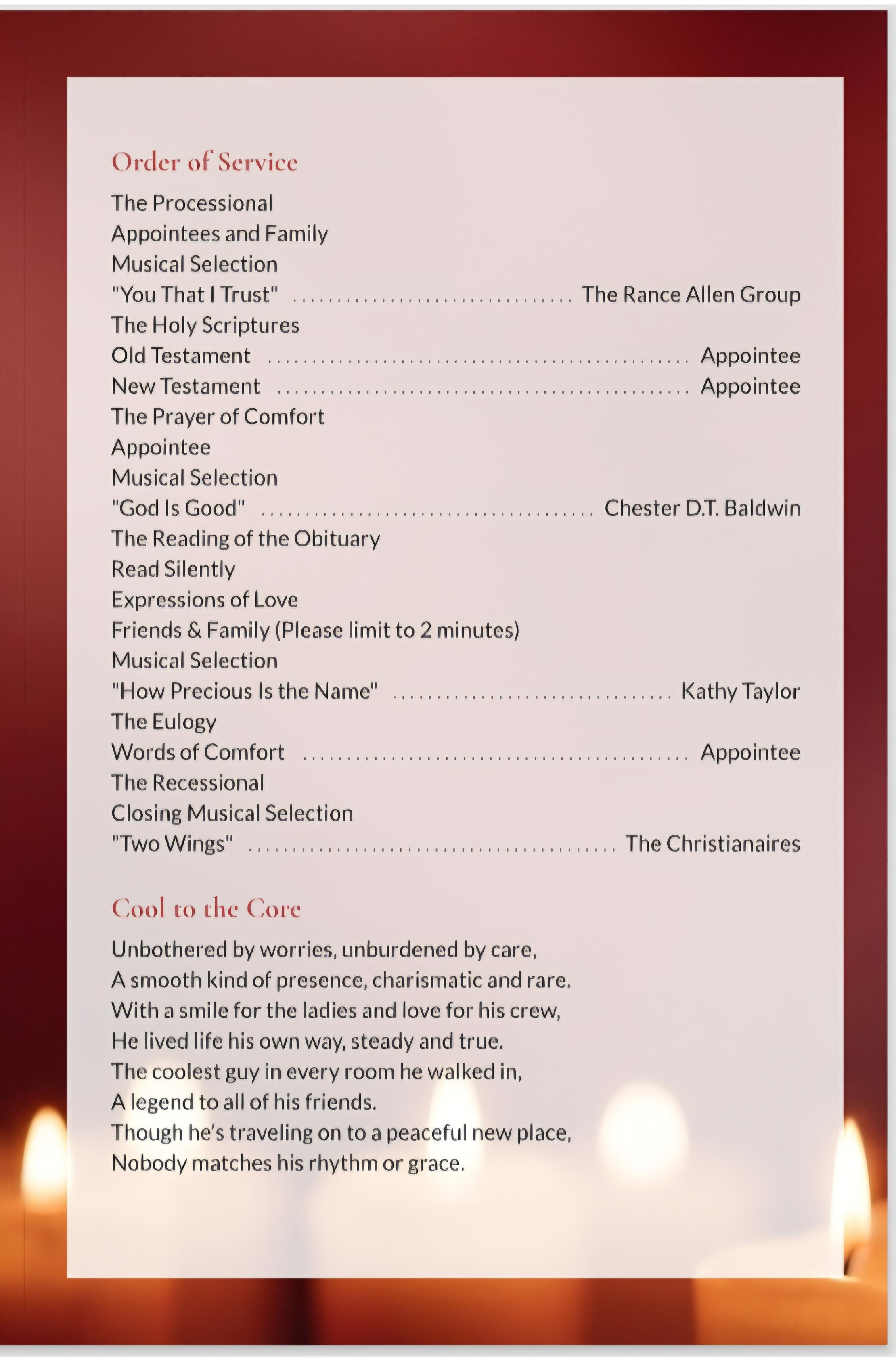 A list of religious events