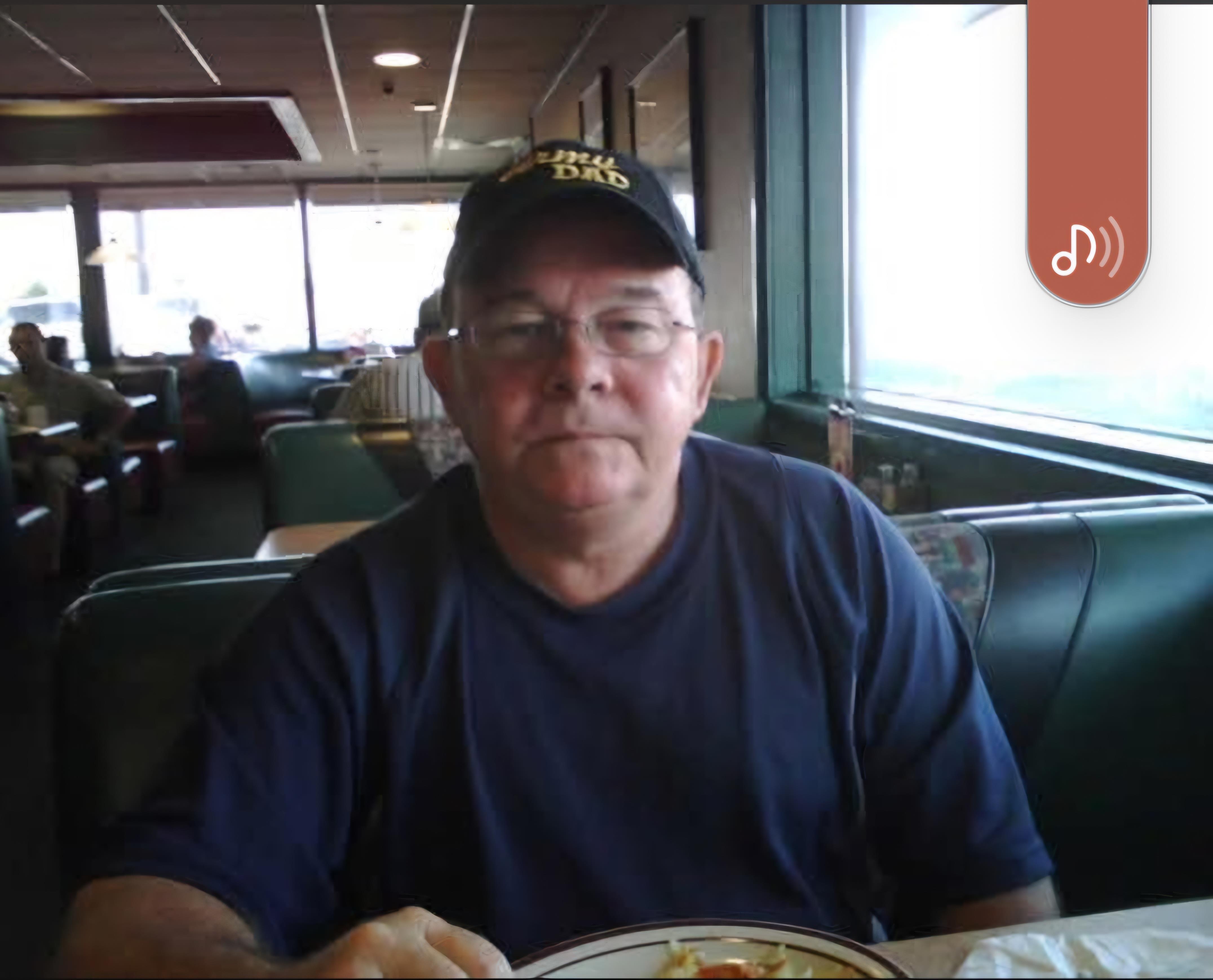 A man sitting at a table