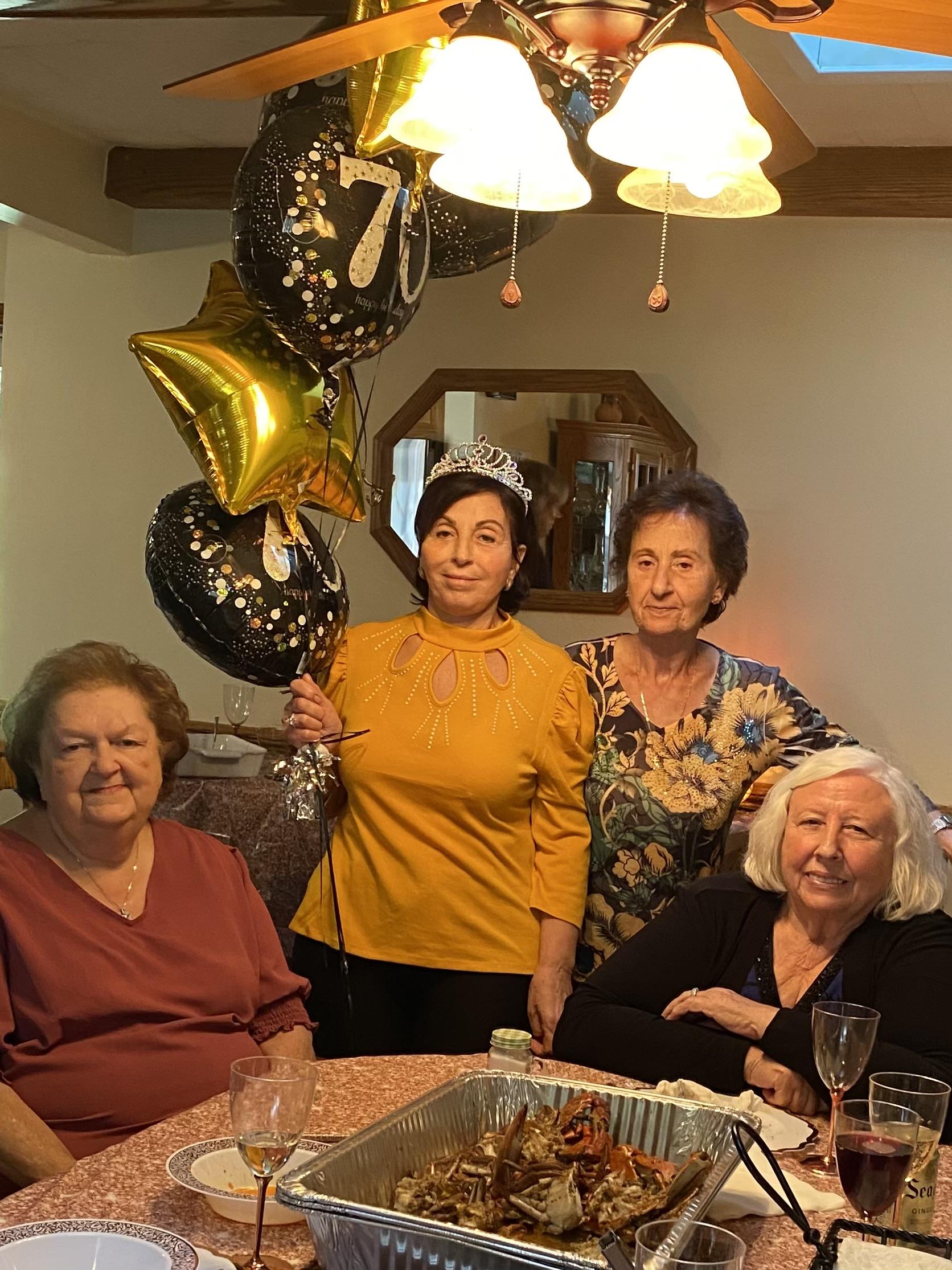 A group of women posing for a picture