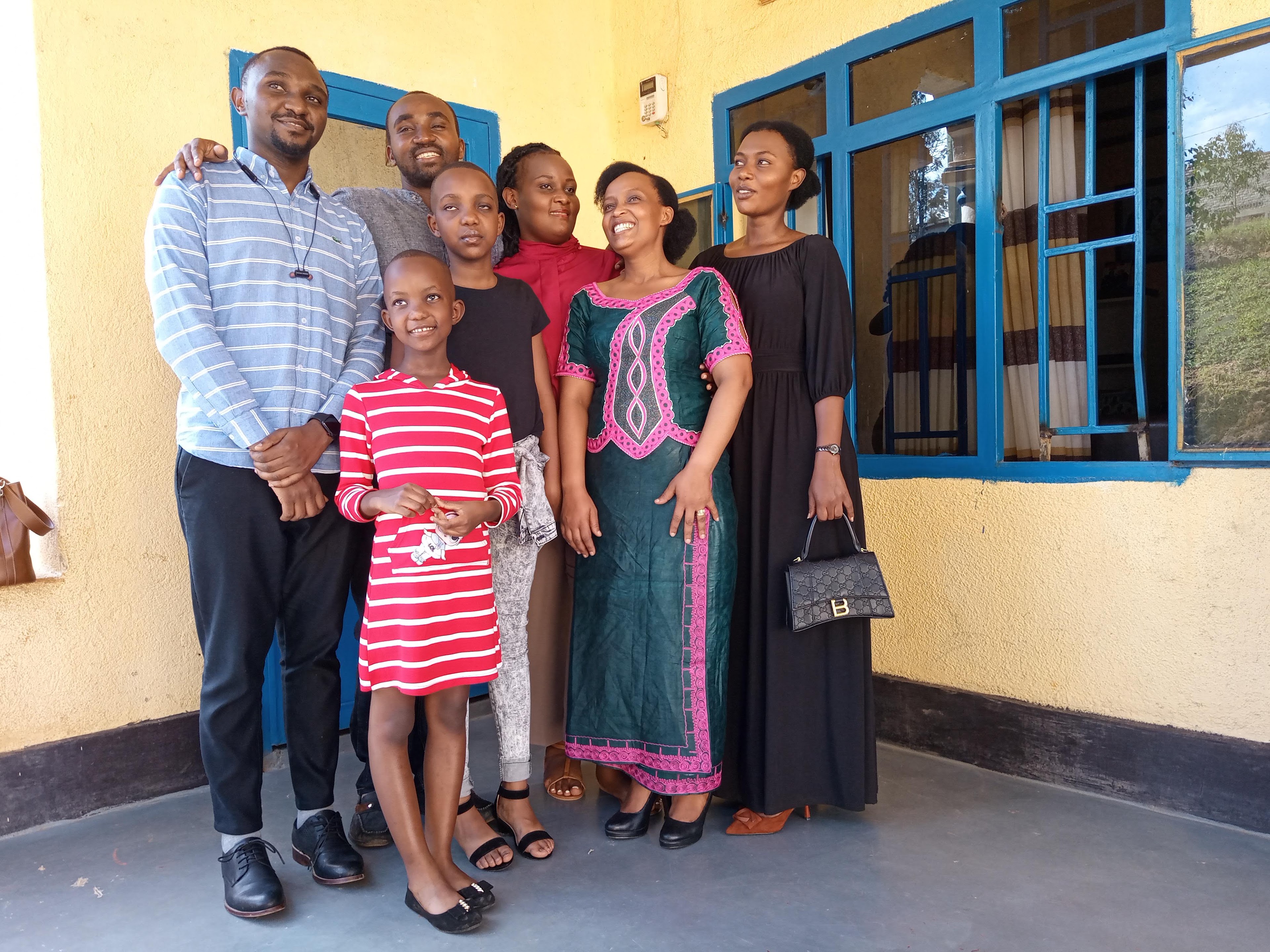 A group of people posing for a photo