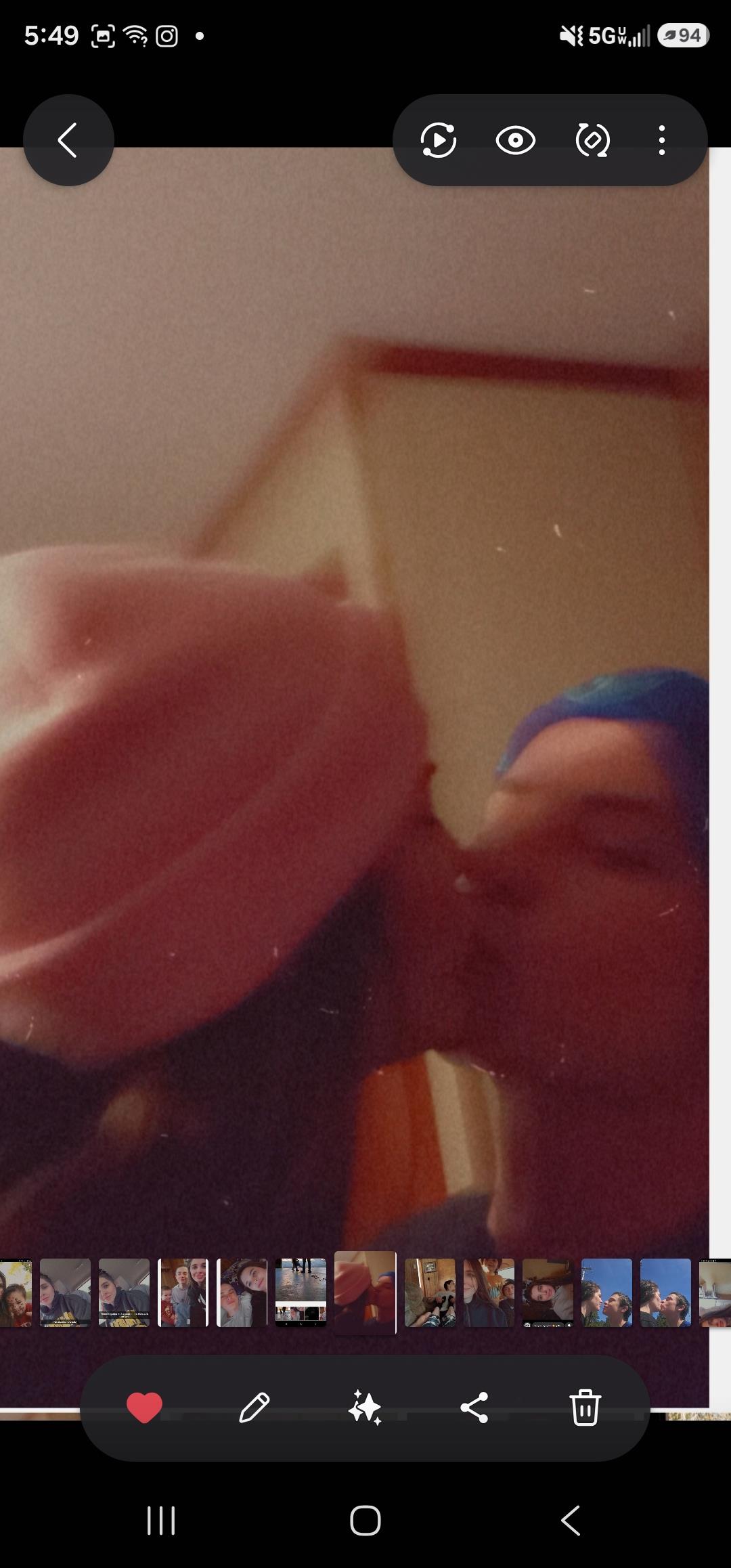 A couple of people kissing