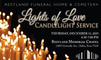 Lights of Love Candlelight Service