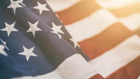 Close up of a flag