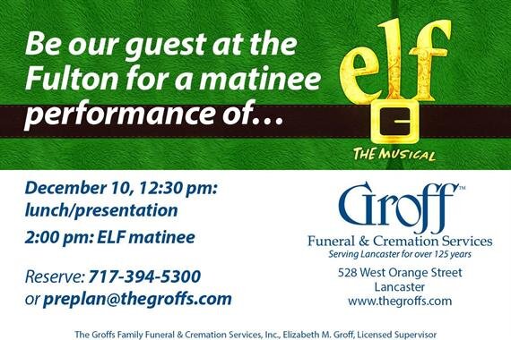 Dine & Discover Seminar at the Fulton Theatre