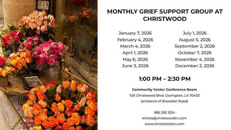 2026 Monthly Grief Support Group at Christwood