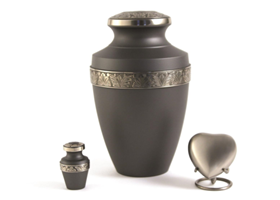 Grecian Rustic Pewter Urn Grecian Rustic Pewter Urn