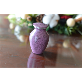 Light Purple Speckled Keepsake Urn~ Light Purple Speckled Keepsake Urn~