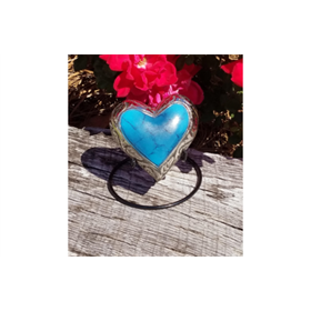 Turquoise Heart Keepsake Urn Turquoise Heart Keepsake Urn