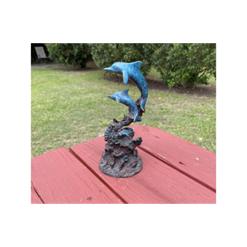Solid Bronze Dolphin Keepsake Urn Solid Bronze Dolphin Keepsake Urn