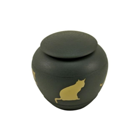 Silhouette Cat Urn - Shale Silhouette Cat Urn - Shale
