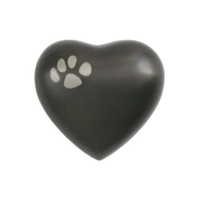 Keepsake Heart - Classic Single Paw Slate Keepsake Heart - Classic Single Paw Slate