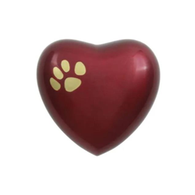 Keepsake Heart - Odyssey Single Paw Crimson Keepsake Heart - Odyssey Single Paw Crimson