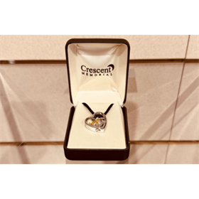 Heart And Cat Cremation Necklace Pendant - $99.00 Heart And Cat Cremation Necklace Pendant - $99.00