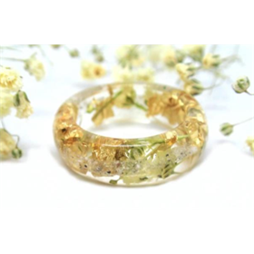 Yellow Flower Ring with Cremains Yellow Flower Ring with Cremains