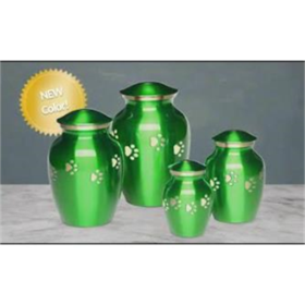 Green with Gold Color Pawprints Green with Gold Color Pawprints