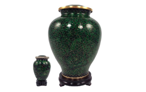 Cremation Urns - Hunter Green Urn & Keepsake