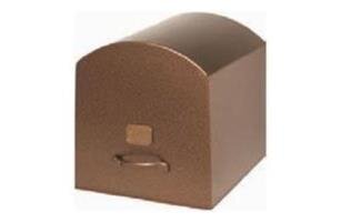 Burnished Bronze Steel Urn Vault Burnished Bronze Steel Urn Vault