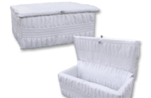 12 Infant Cloth-Covered Wood Casket 12 Infant Cloth-Covered Wood Casket