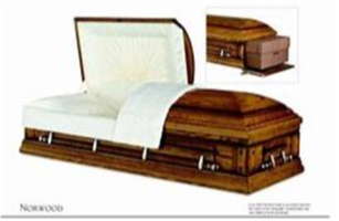 Norwood Solid Oak Rental Casket Norwood Solid Oak Rental Casket