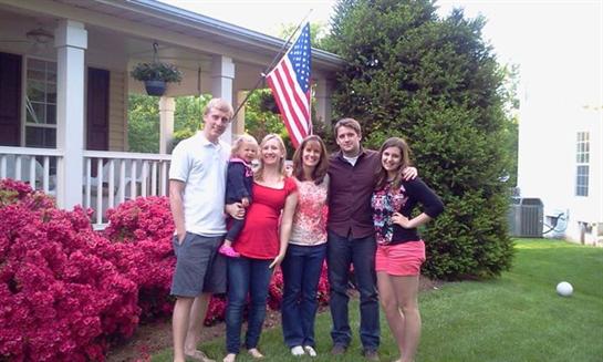 Patrick with his family