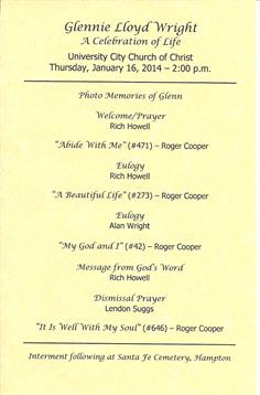 Memorial Service