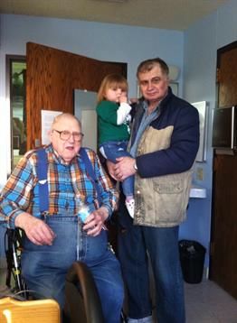 pictures with Grandpa Red