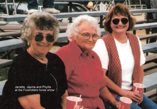 Attending the horse show with friends and neighbors