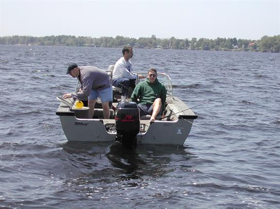 Fishing with the guys.