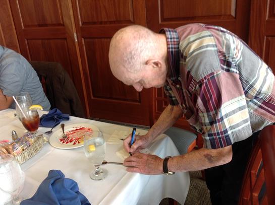 Memories of our wonderful lunch with Dan at the Southern Yacht Club Nov.2016
