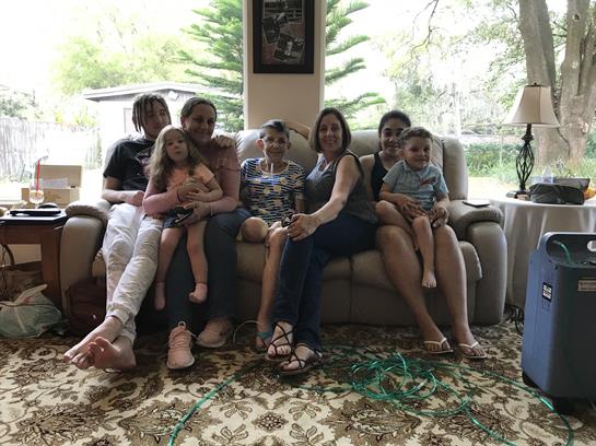 Joyce and some of her family February 2019