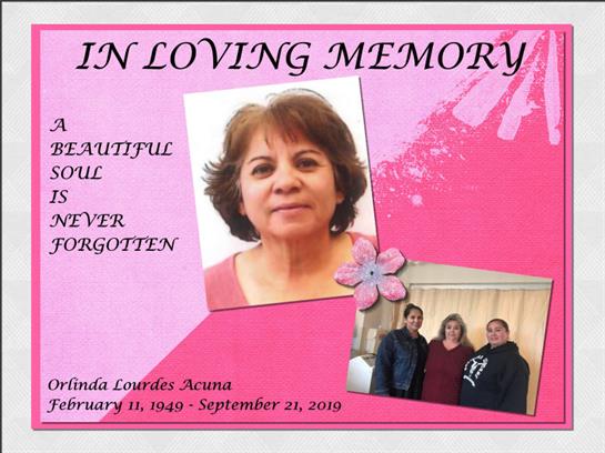 IN LOVING MEMORY