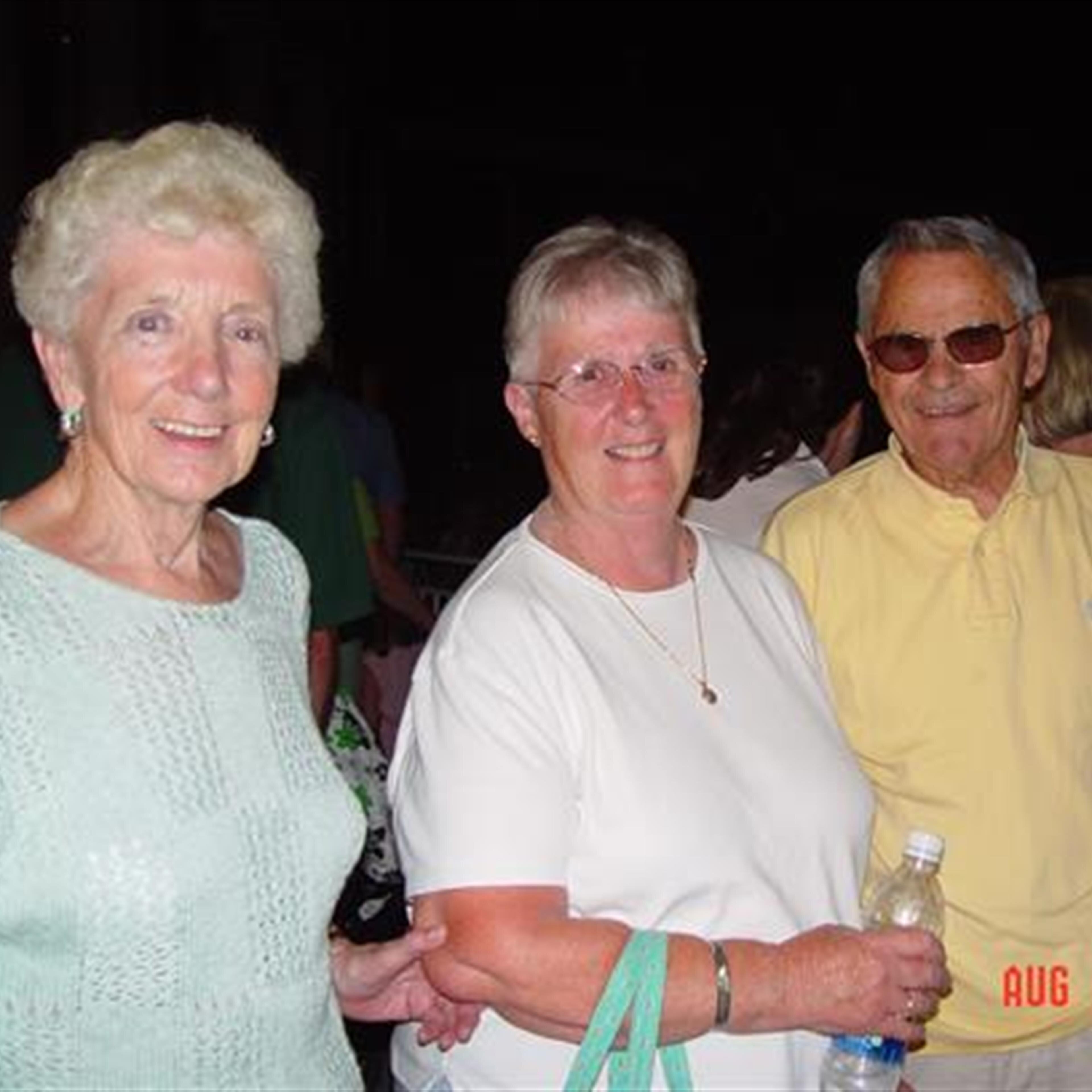 Ann Hickey with the Mahoneys