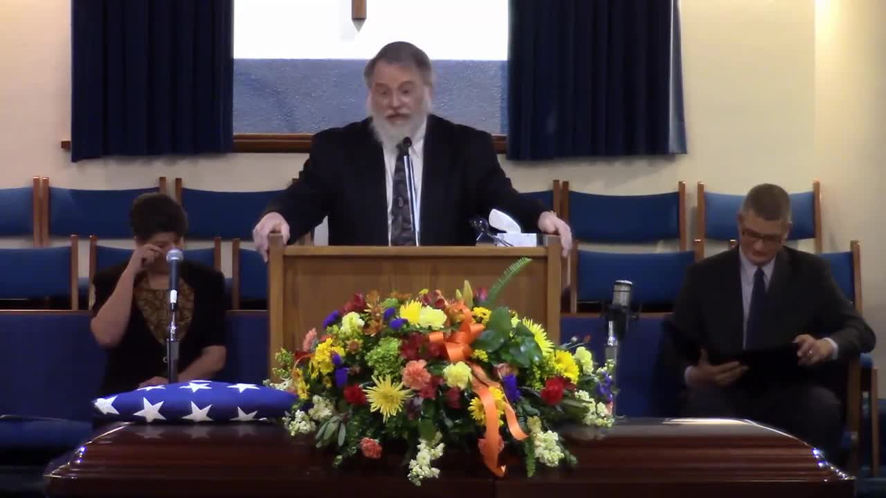 Bro Dennis at funeral for Jim Andrews